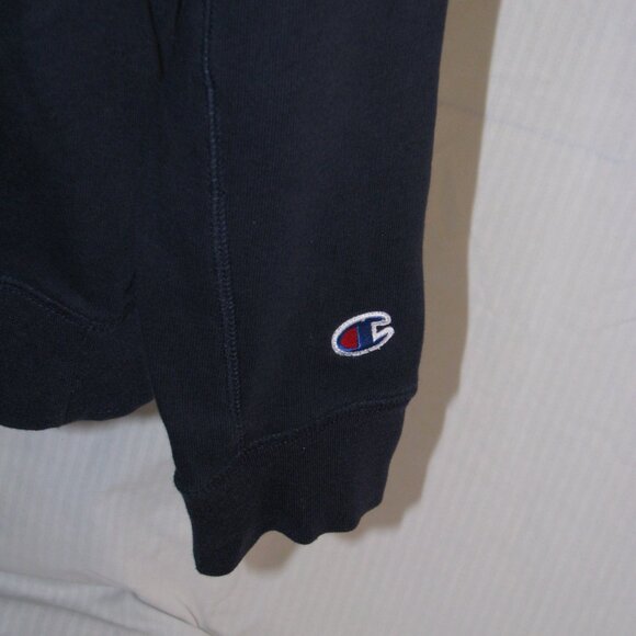 Champion Long Sleeve Embroidered Sweatshirt Navy Blue Crew Neck Small - Picture 4 of 7